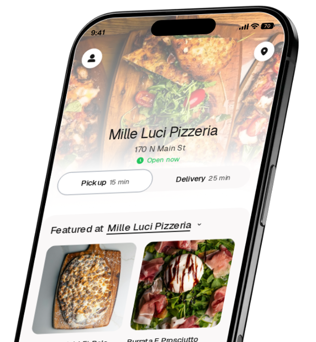 Mille Luci Pizzeria app preview